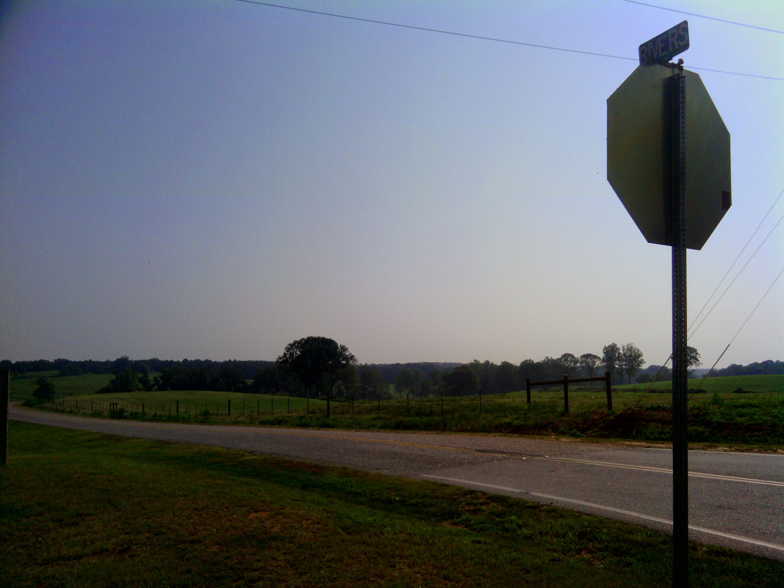 stop sign at intersection